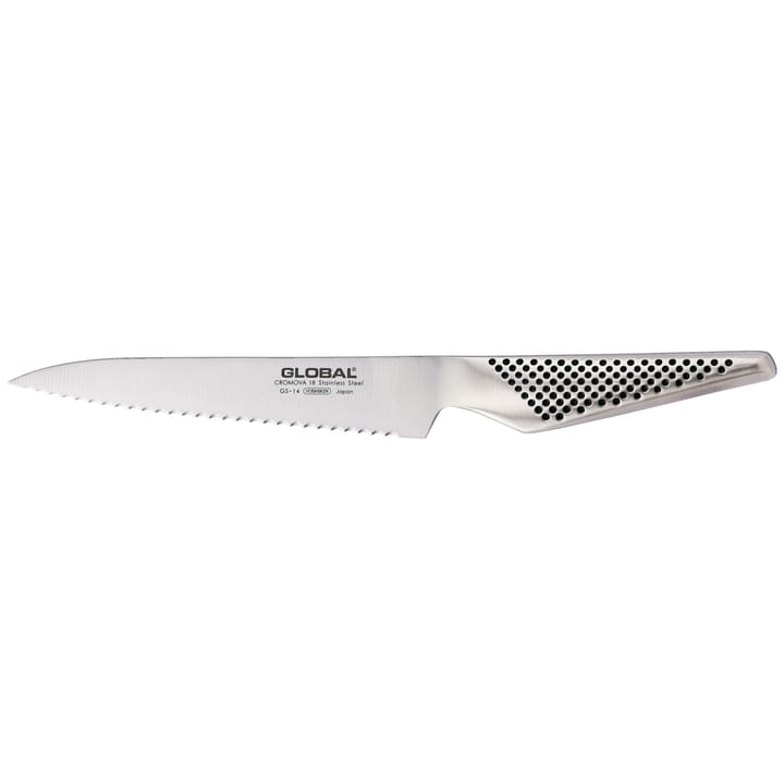 Global GS-14R allkniv 15 cm bølgetagger, rustfritt stål Global