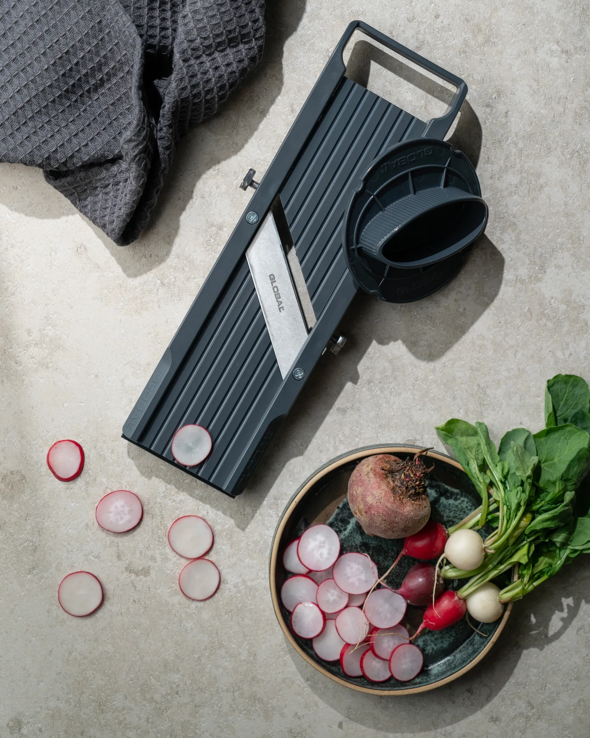 Global mandolin svart, 6,4 cm Global