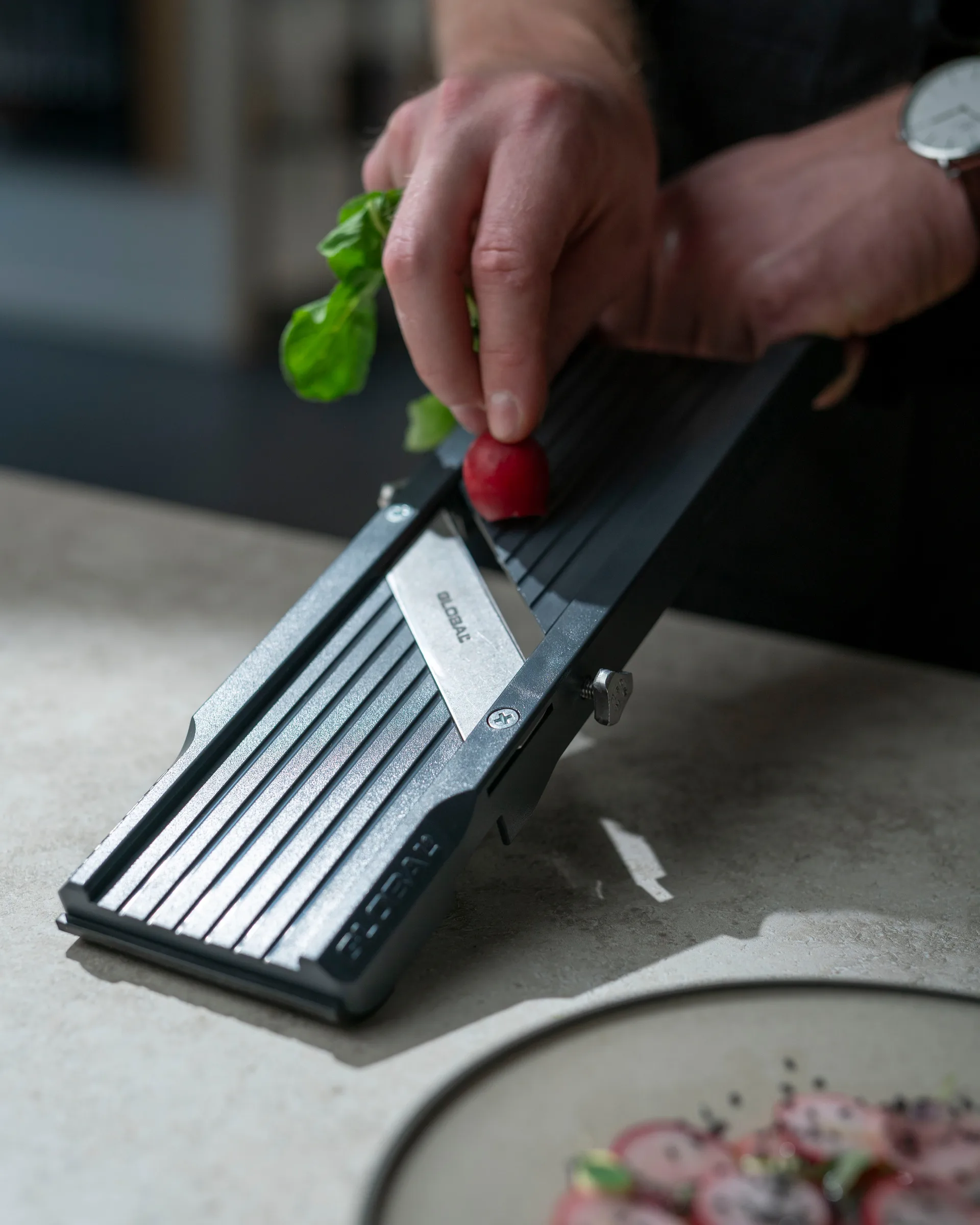 Global mandolin svart, 6,4 cm Global