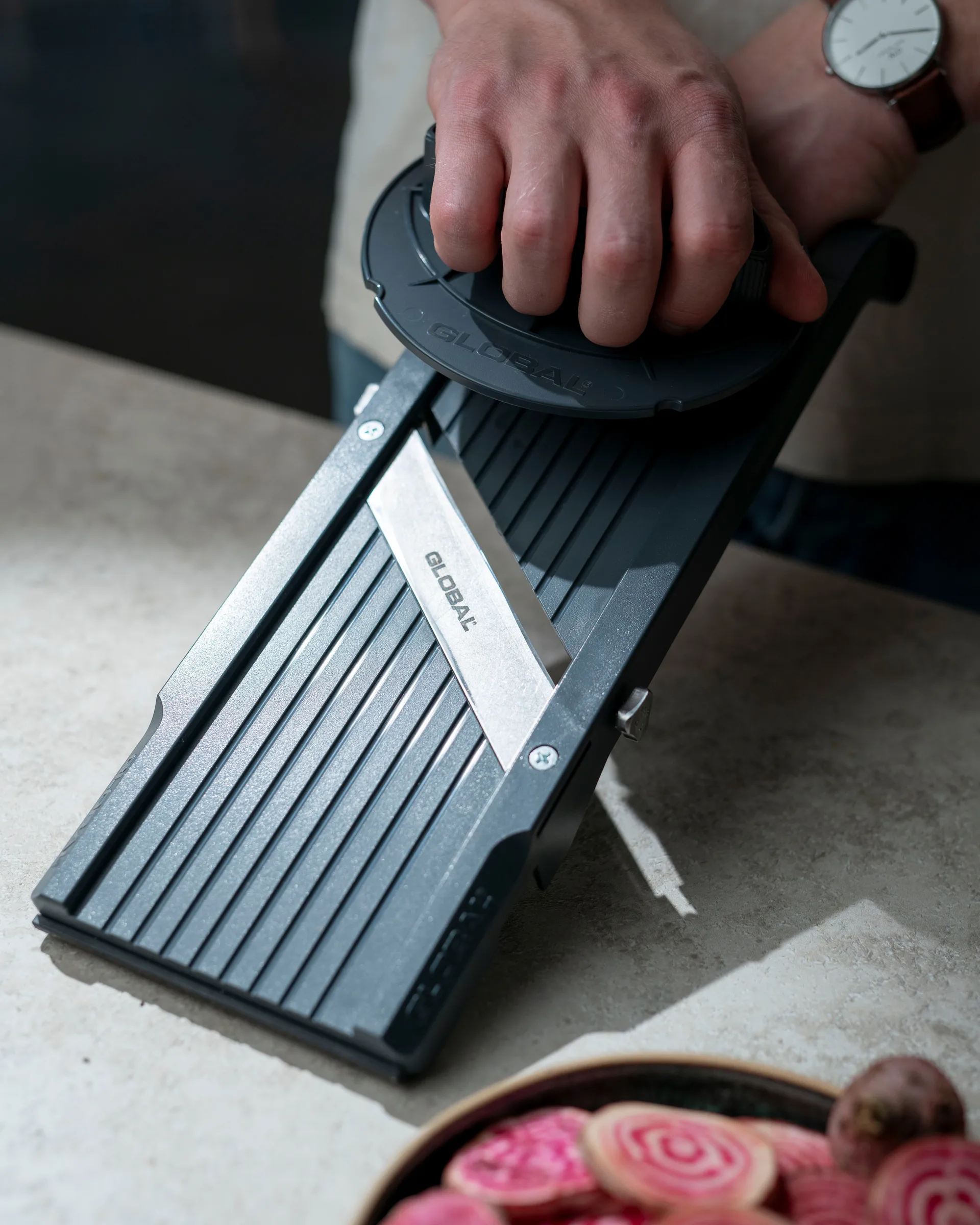 Global mandolin svart, 9,5 cm Global