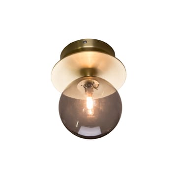 Art Deco IP44 vegglampe - Røyk/børstet messing - Globen Lighting