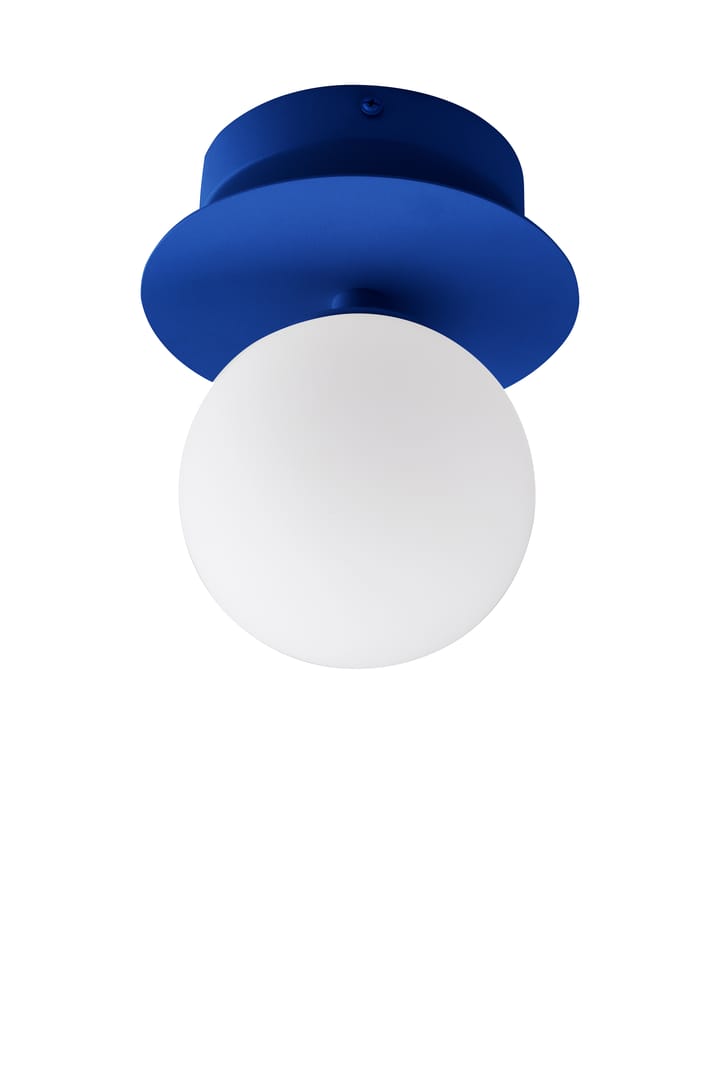 Art Deco IP44 vegglampe/takplafond, Blå-Hvit Globen Lighting
