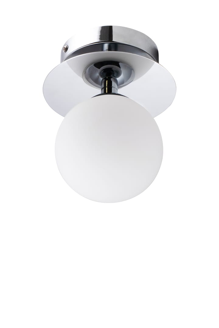 Art Deco IP44 vegglampe/takplafond, Krom-hvit Globen Lighting