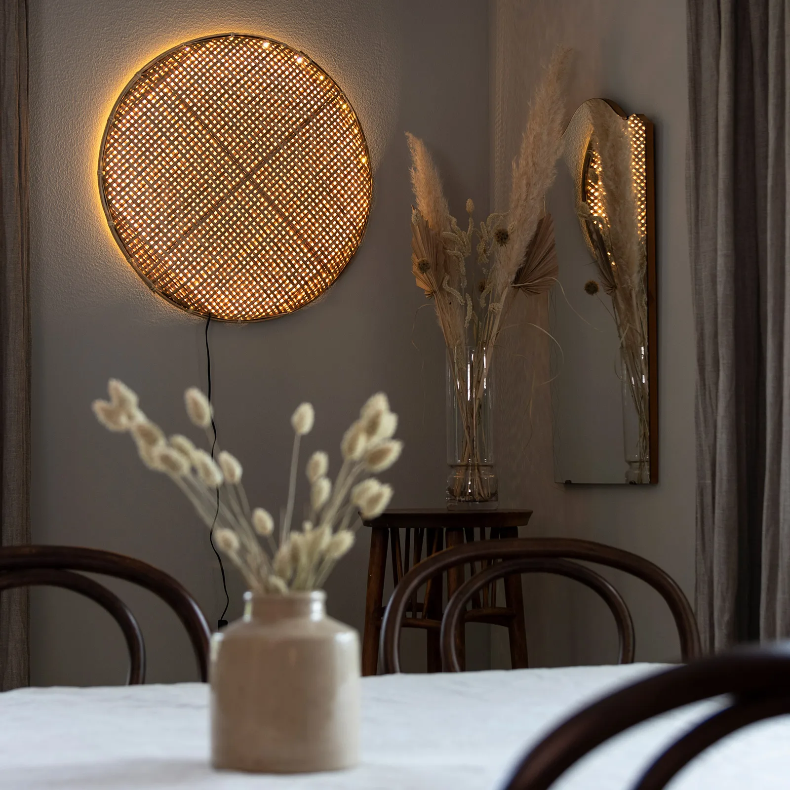 Aruba vegglampe Ø50 cm, Natur Globen Lighting