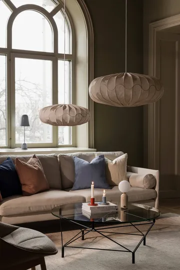 Bladverk lampskjerm Ø50 cm - Beige - Globen Lighting