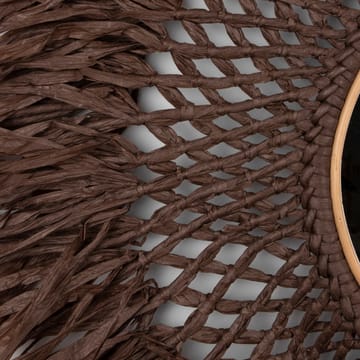 Boho vegglampe med speil Ø90 cm - Brun - Globen Lighting