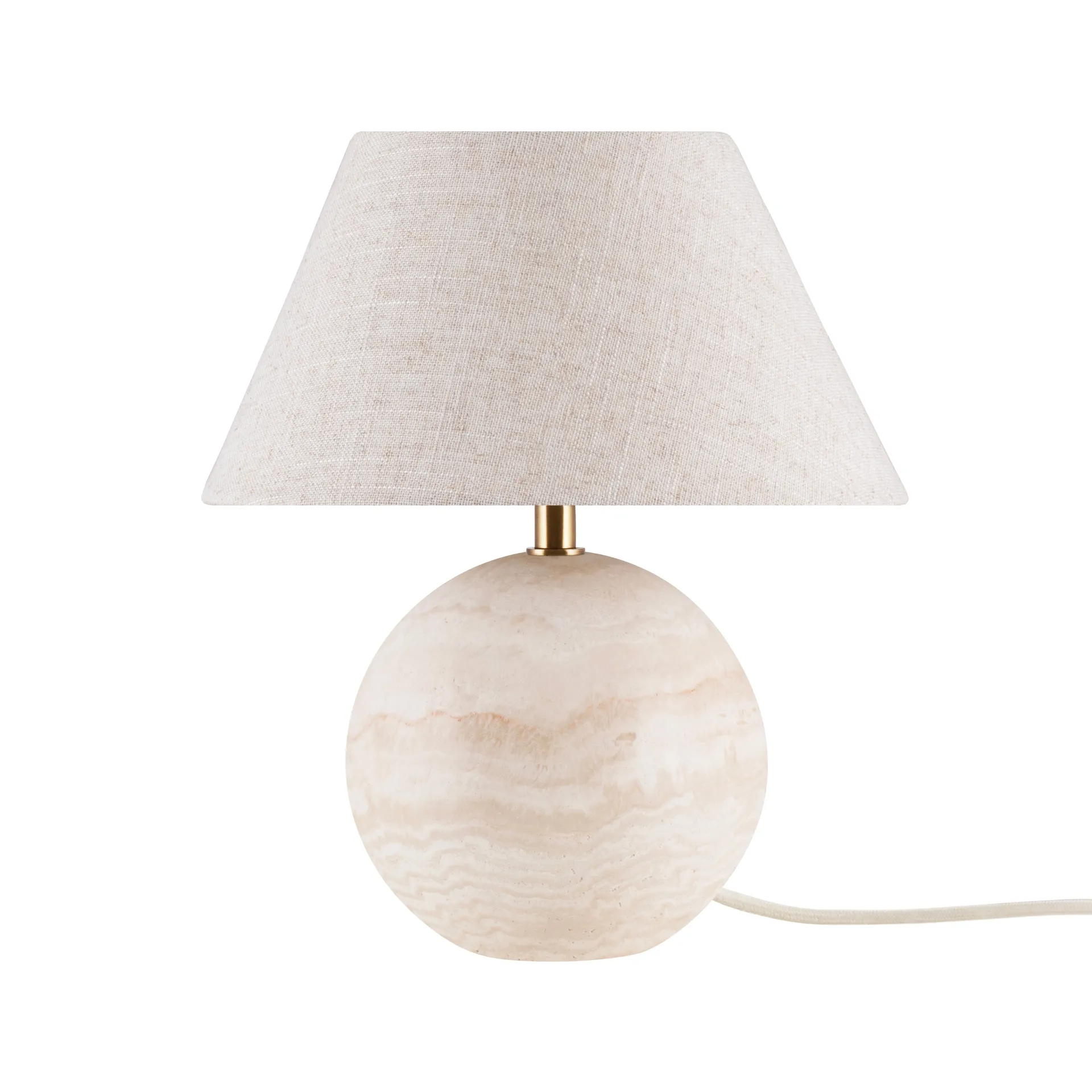 Castello 24 bordlampe, Travertin Globen Lighting