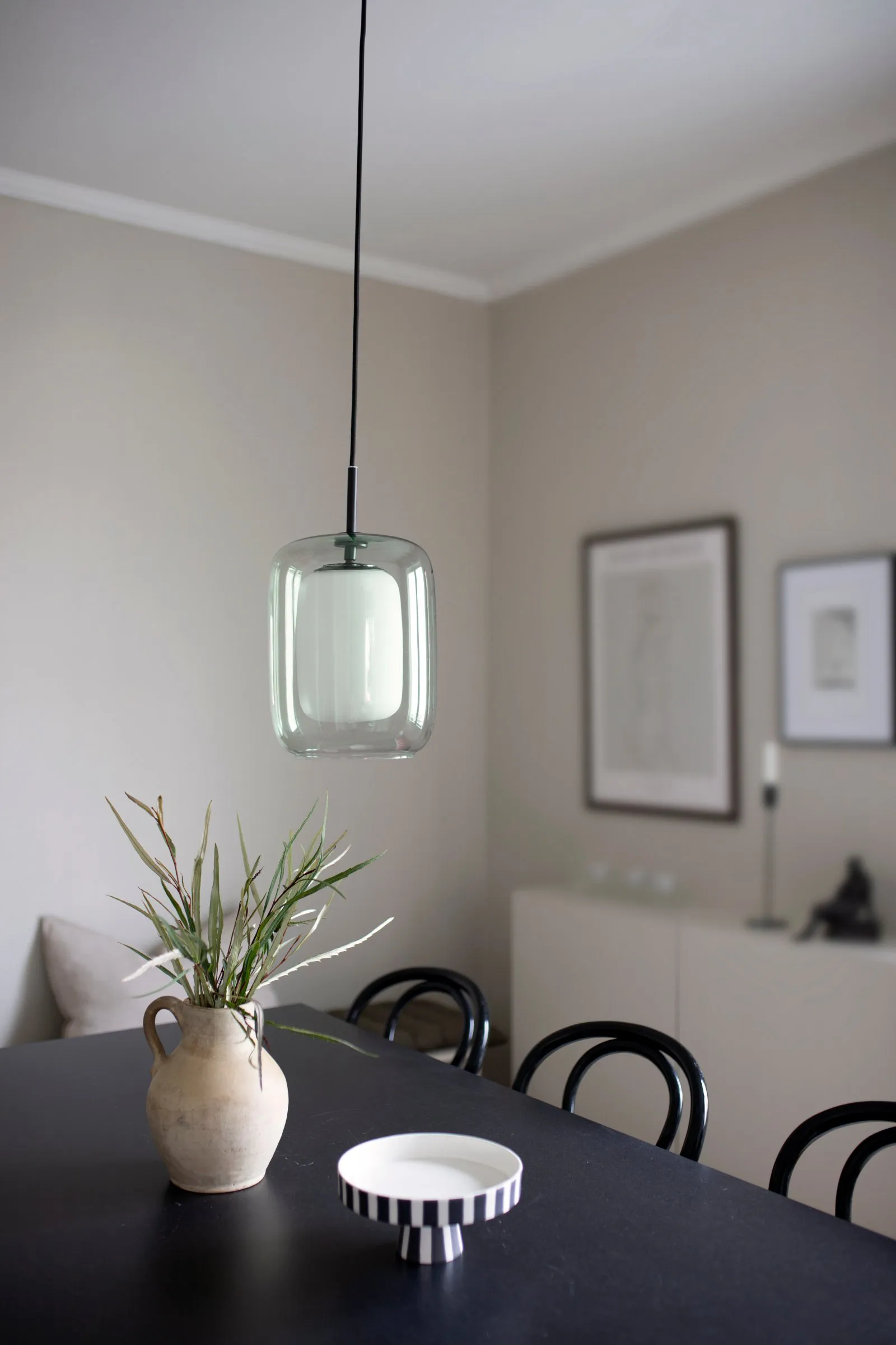 Cuboza pendel Ø 20 cm, Grønn-hvit Globen Lighting
