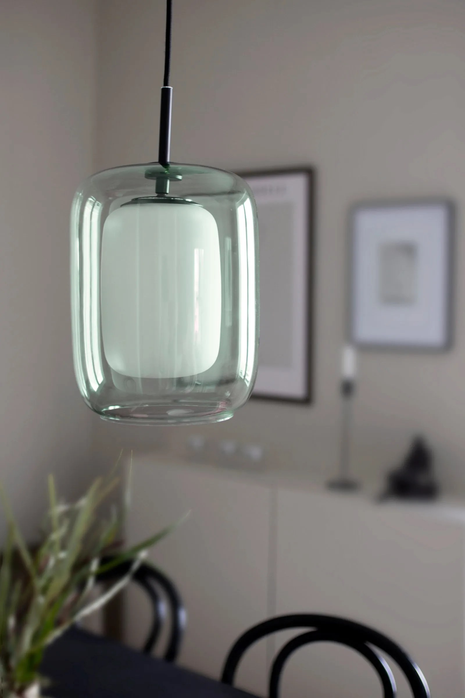 Cuboza pendel Ø 20 cm, Grønn-hvit Globen Lighting
