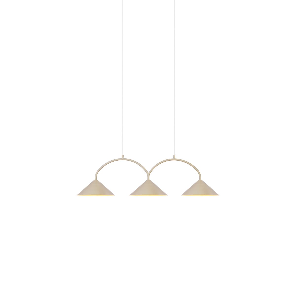 Globen Lighting - Curve 3 Pendel Beige