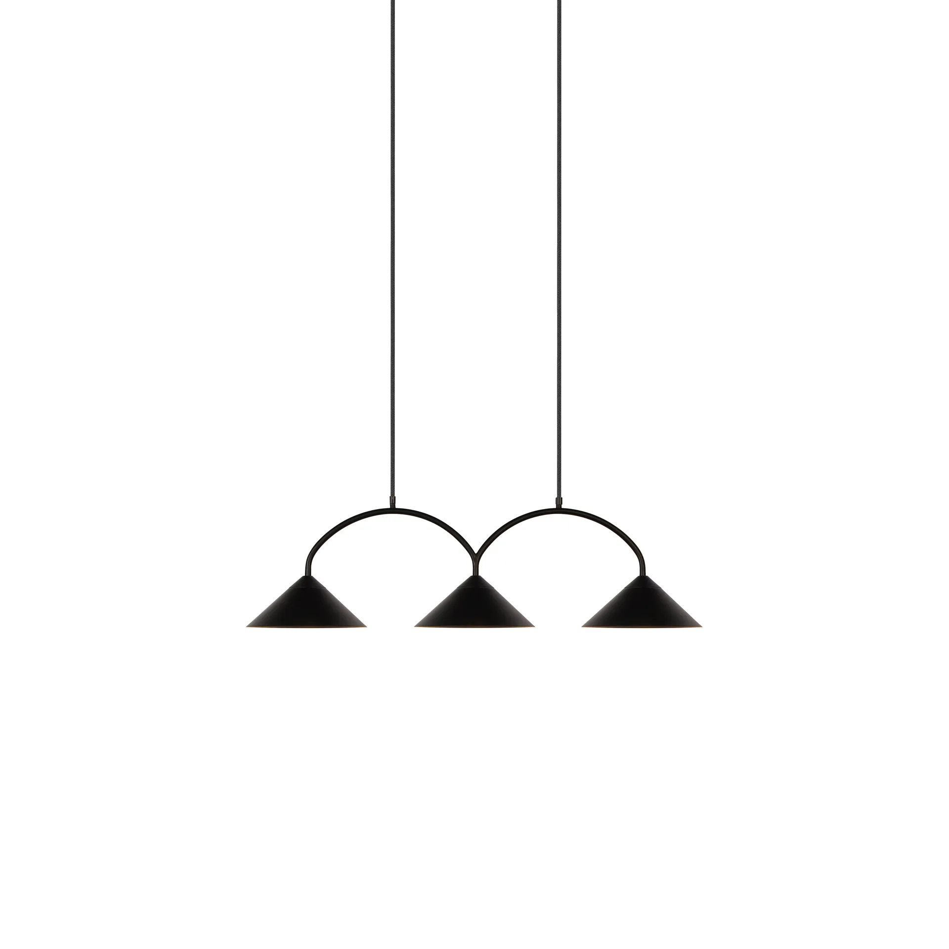 Curve pendel 3, Sort Globen Lighting