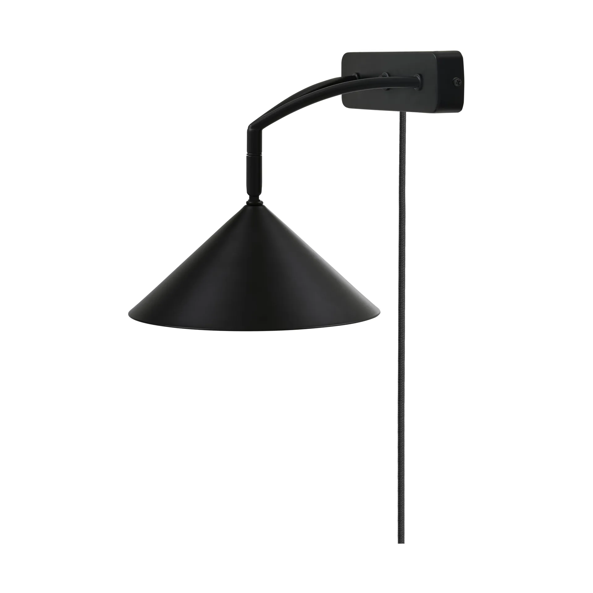 Curve vegglampe, Svart Globen Lighting