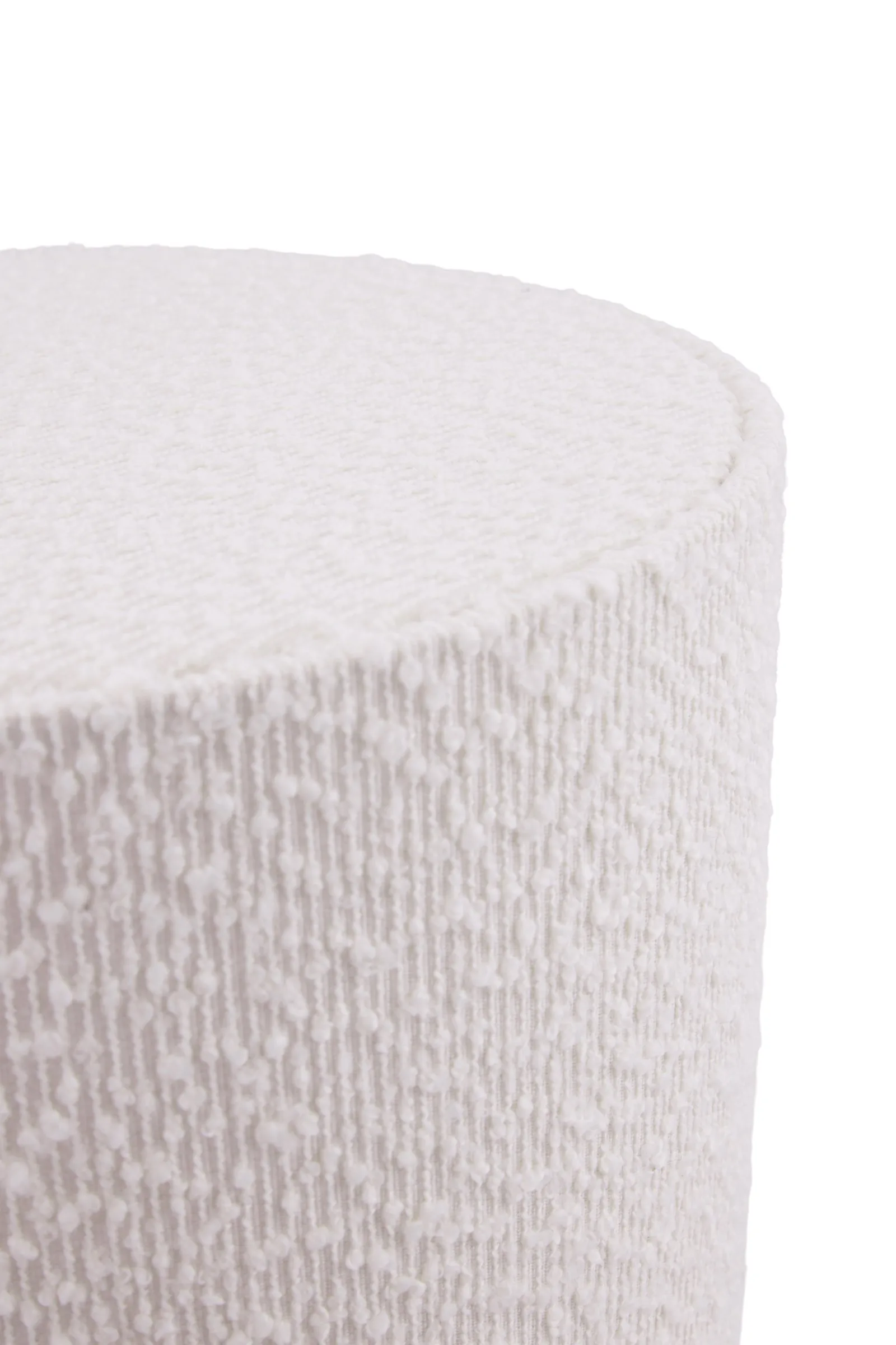 Florian gulvlampe, Hvit bouclé/beige, Ø30x80 cm Globen Lighting