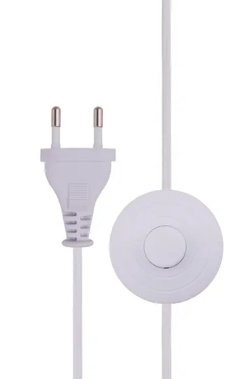 Florian gulvlampe - Hvit bouclé/beige, Ø30x80 cm - Globen Lighting