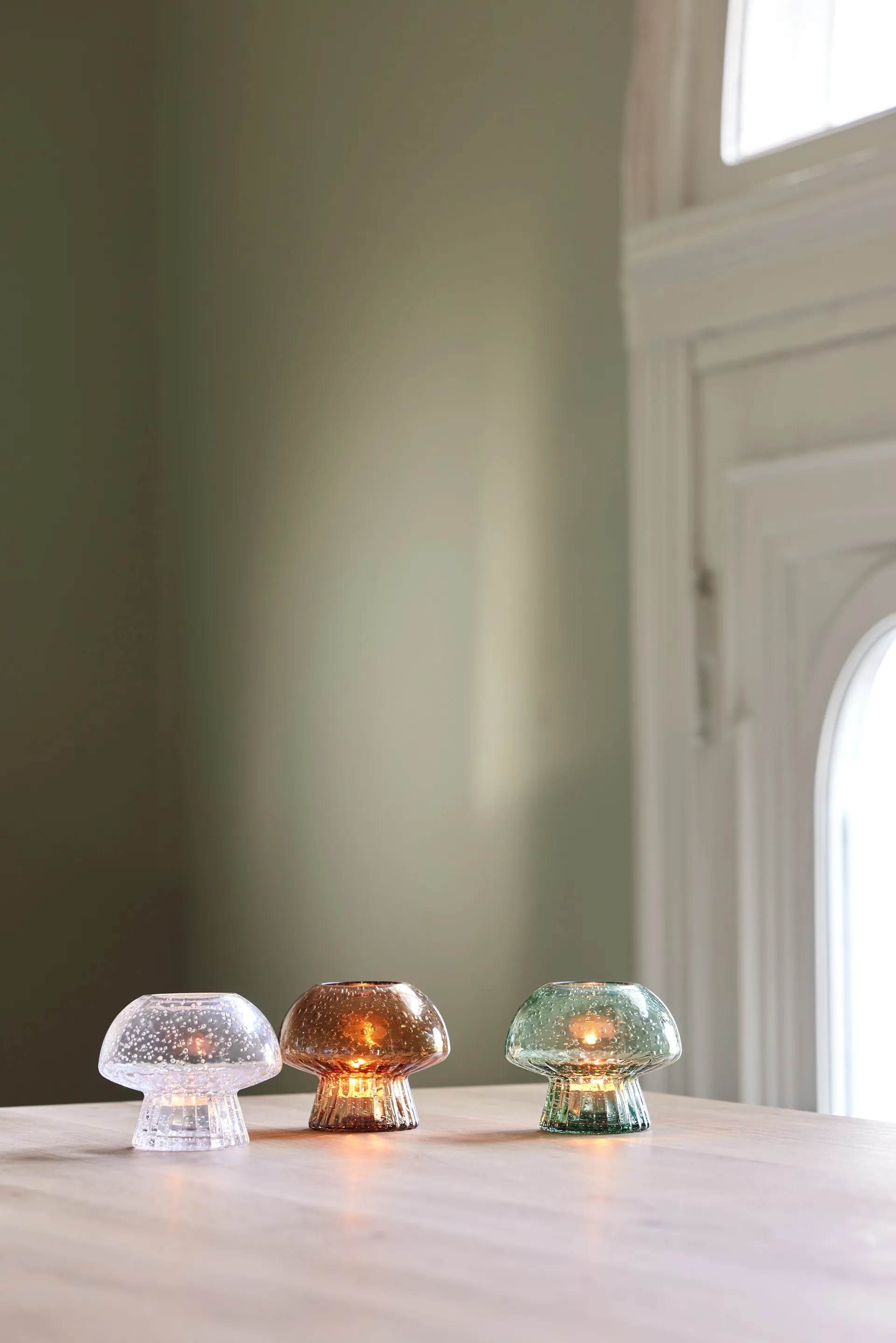 Fungo 12 telysholder Special Edition, Grønn Globen Lighting