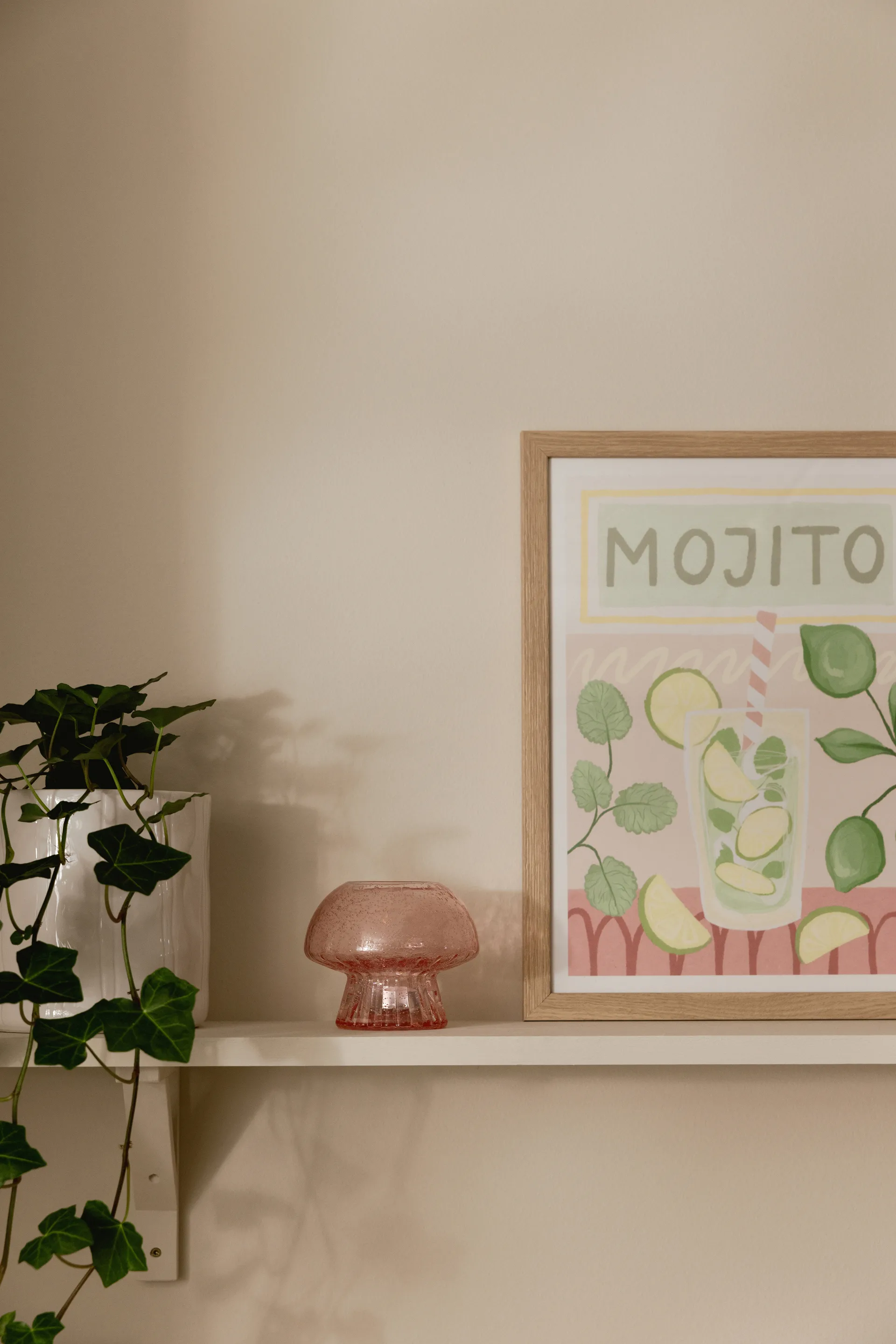 Fungo 12 telysholder Special Edition, Rosa Globen Lighting