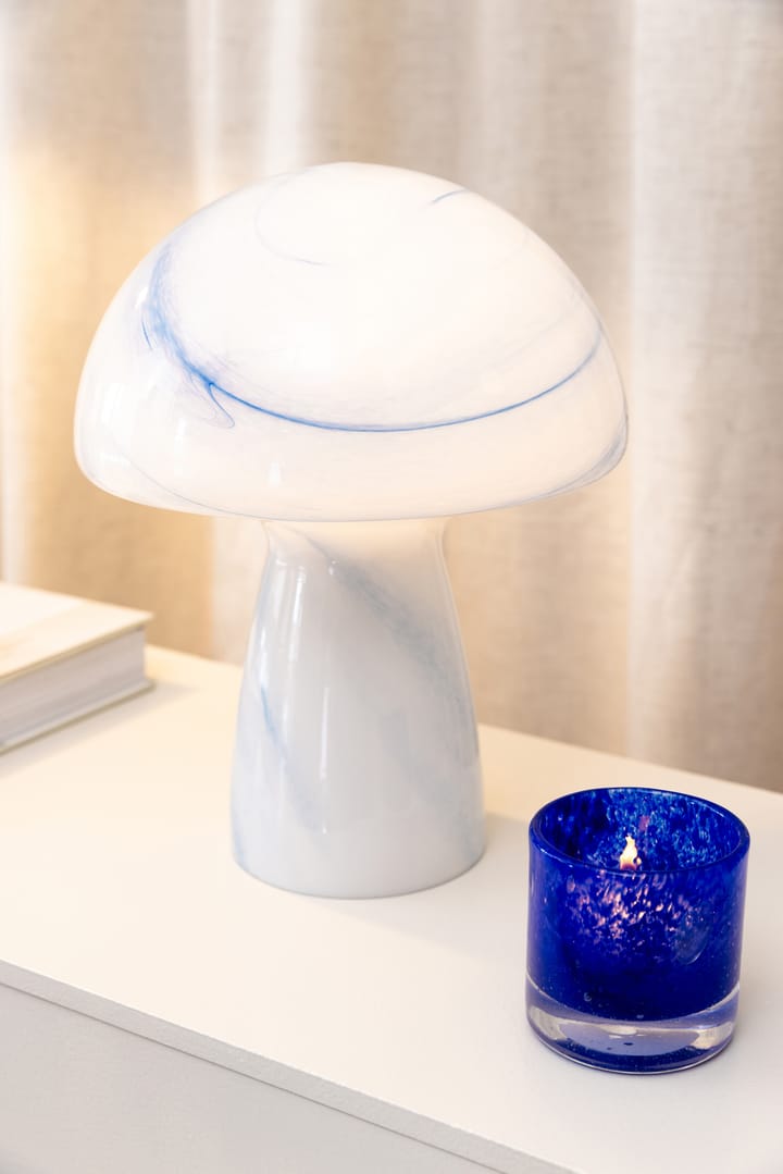 Fungo Swirl 22 bordlampe, Blå Globen Lighting