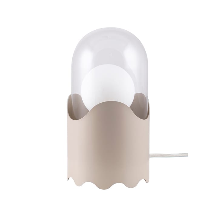Ghost bordlampe, beige, klart glass Globen Lighting