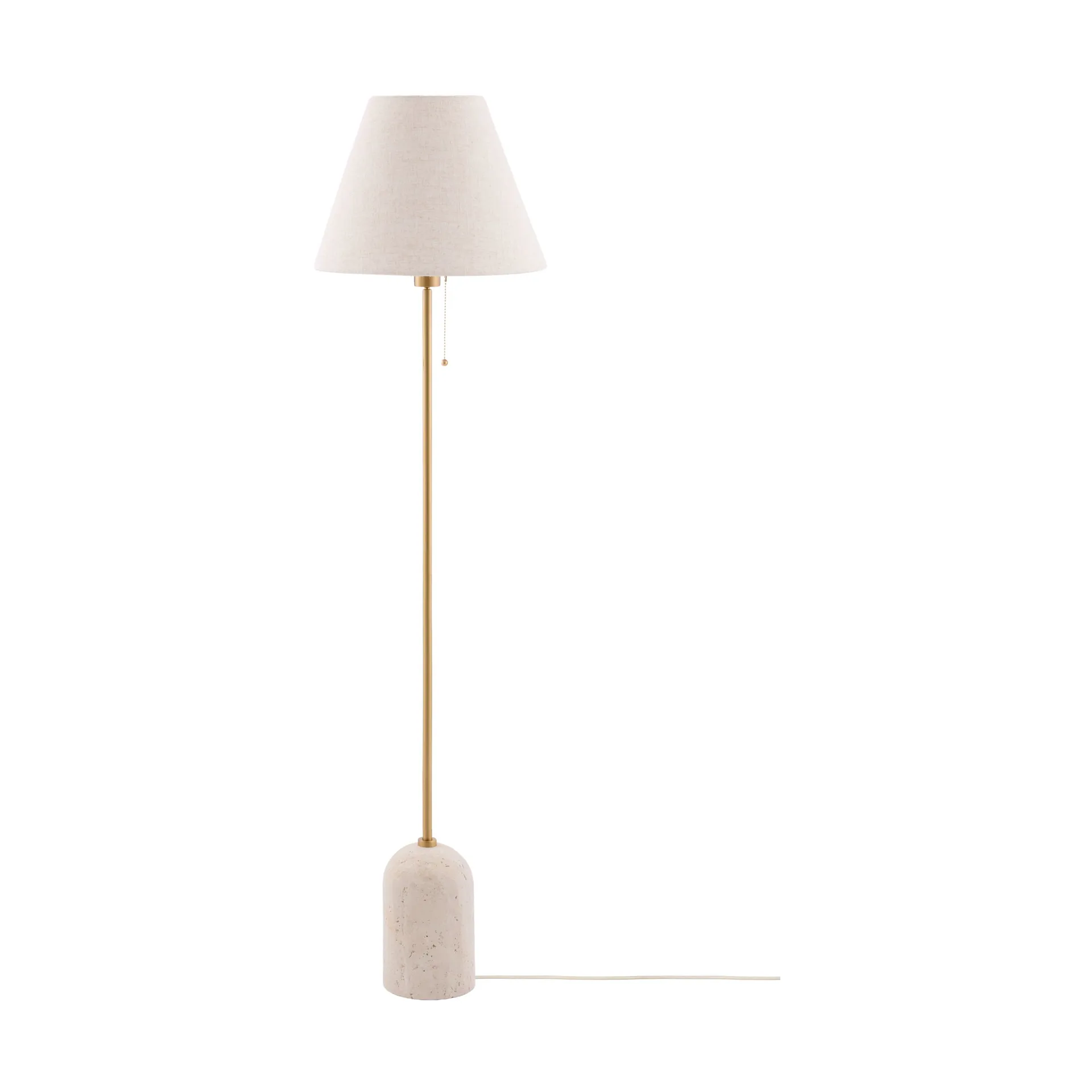 Gino gulvlampe, Beige travertin Globen Lighting