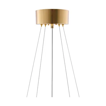 Hook 60 pendel - Klar-børstet messing - Globen Lighting