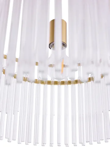 Hook 60 pendel - Klar-børstet messing - Globen Lighting