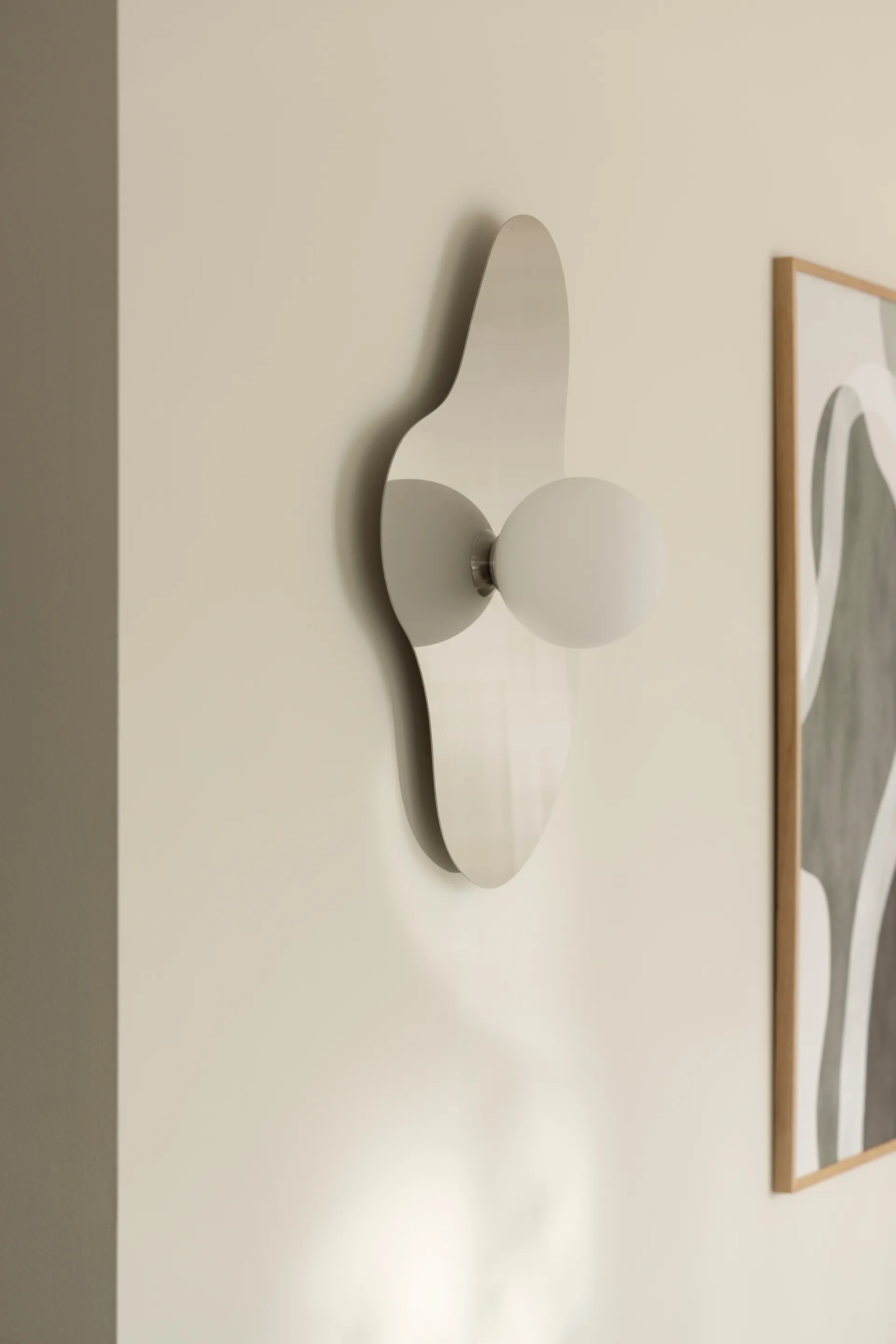 Illusion vegglampe/plafond 60 cm, Krom Globen Lighting