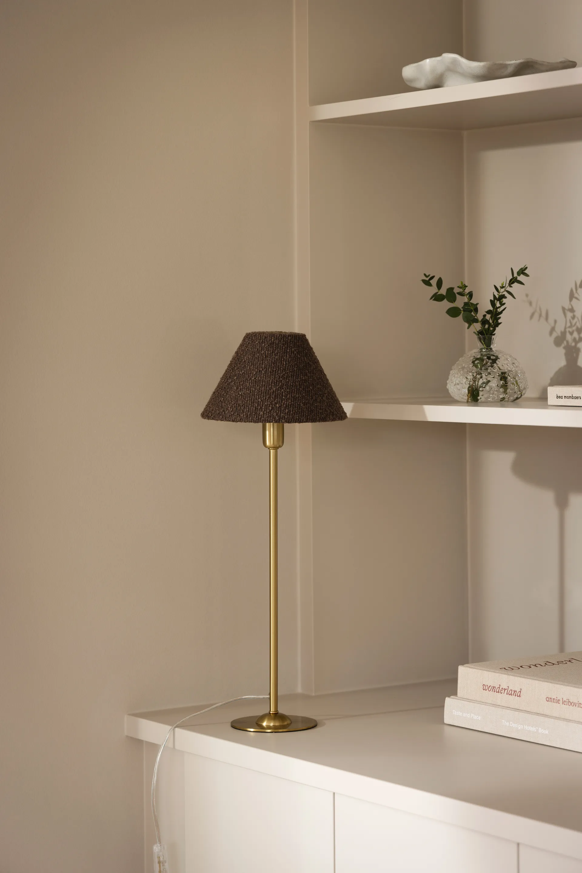 Iris 20 lampeskjerm, Bouclé mocha Globen Lighting