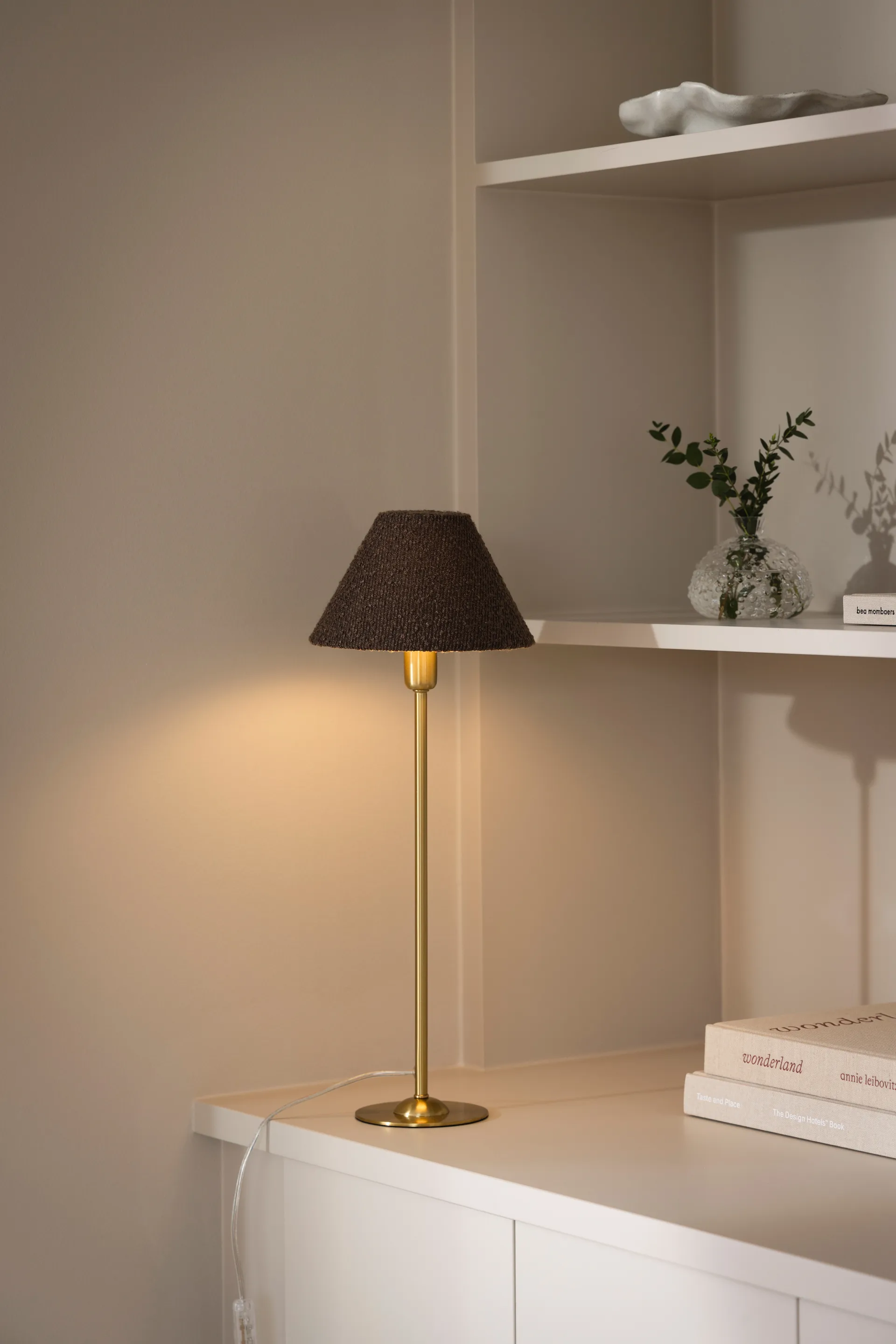 Iris 20 lampeskjerm, Bouclé mocha Globen Lighting