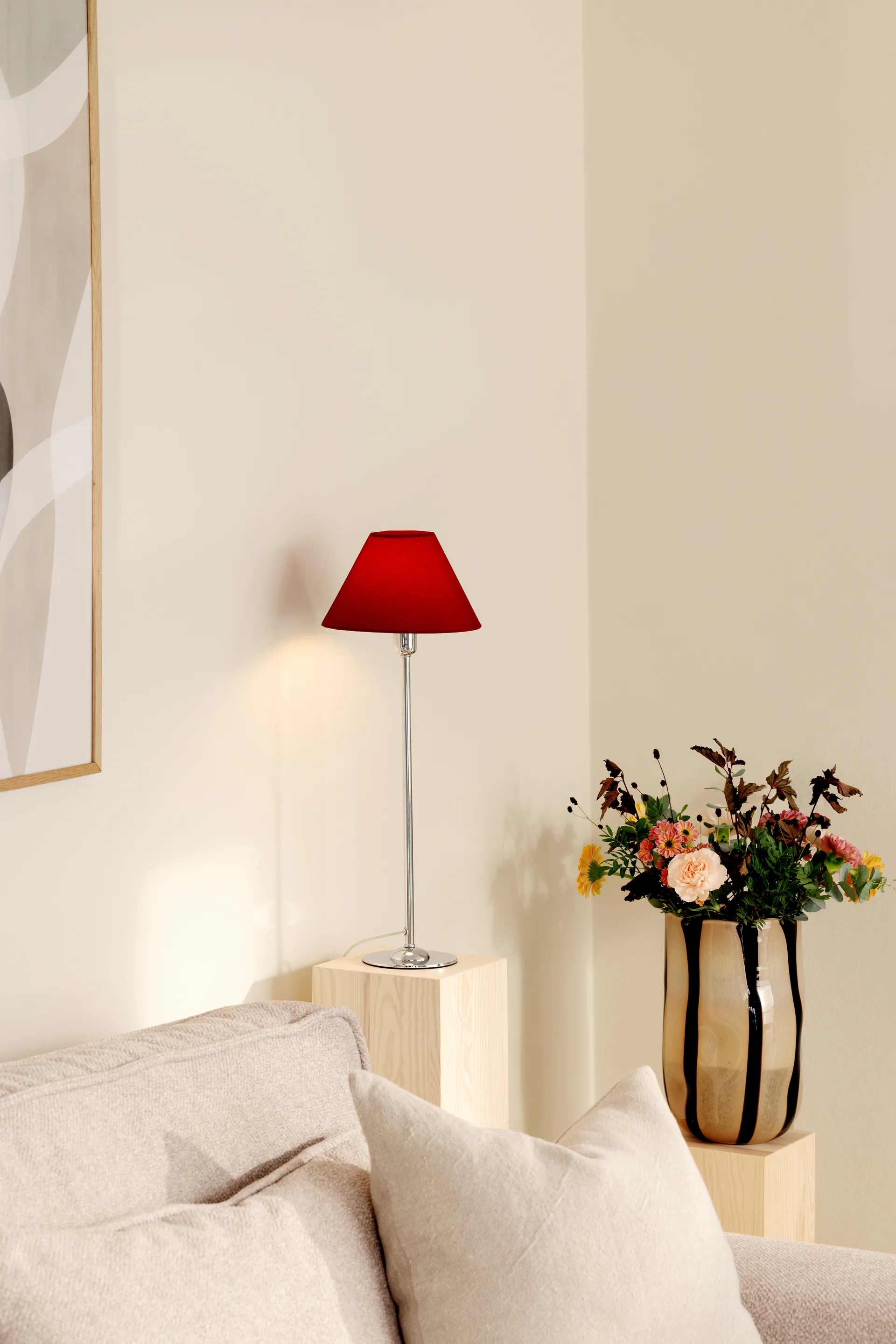 Iris 20 lampeskjerm, Burgunder Globen Lighting