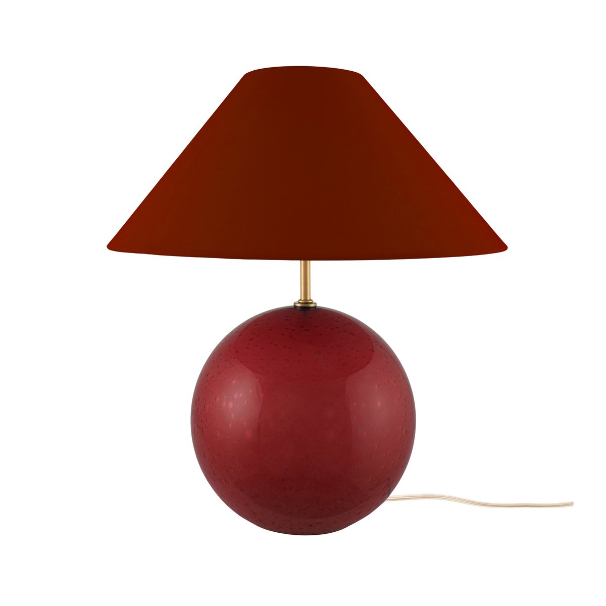 Globen Lighting Iris 35 bordlampe 39 cm Burgundy