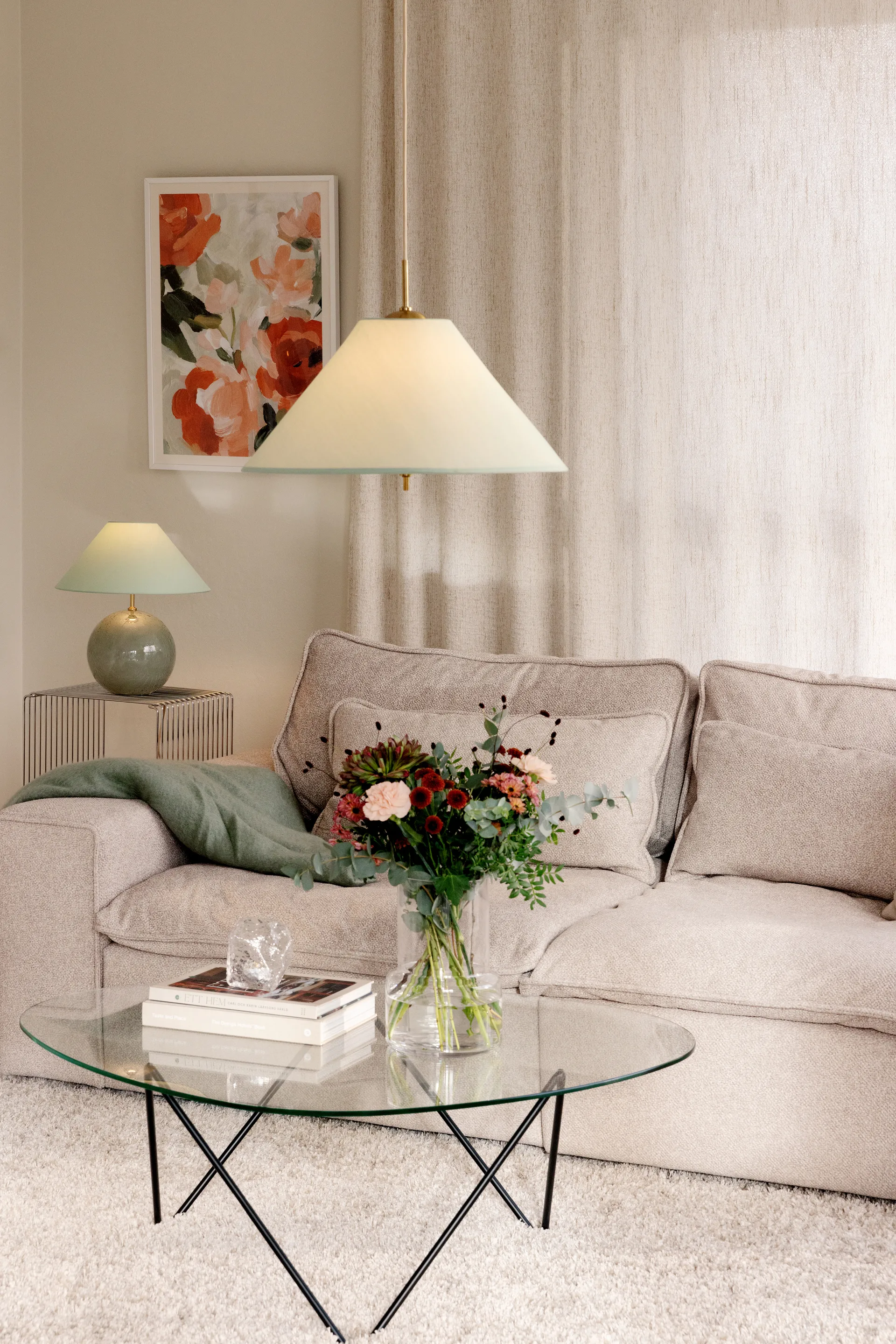 Iris pendel 50, Grønn Globen Lighting