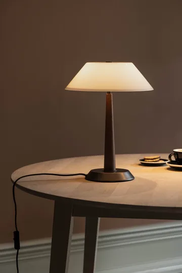 Ligna bordlampe - Brunbeiset, Ø29x39,2 cm - Globen Lighting