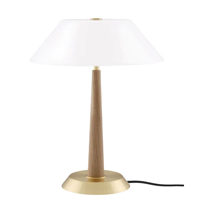 Ligna bordlampe - Eik-råmessing, Ø29x39,2 cm - Globen Lighting