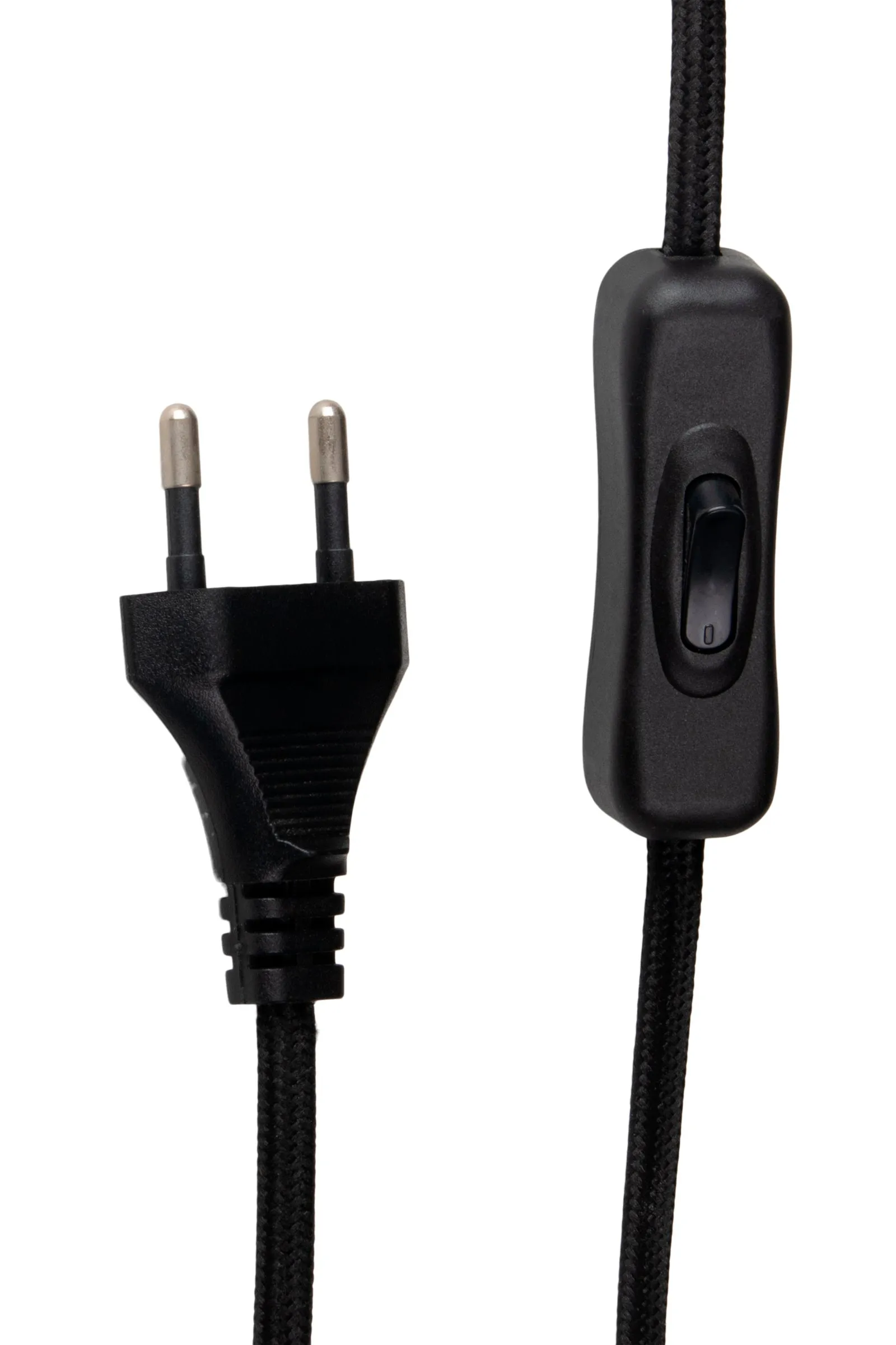 Lou bordlampe, Hvit bouclé-svart Globen Lighting