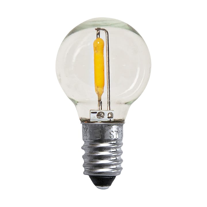 Lyskilde E10 LED globe 0,5 W 3-pakning, Klar
​
​ Globen Lighting