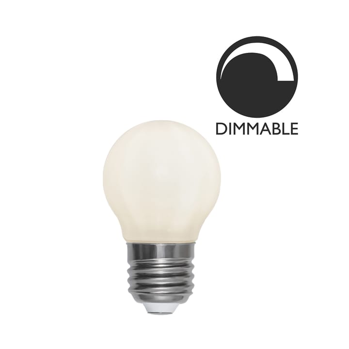 Lyskilde E27 LED filament glob opal 45 mm, 5W Globen Lighting