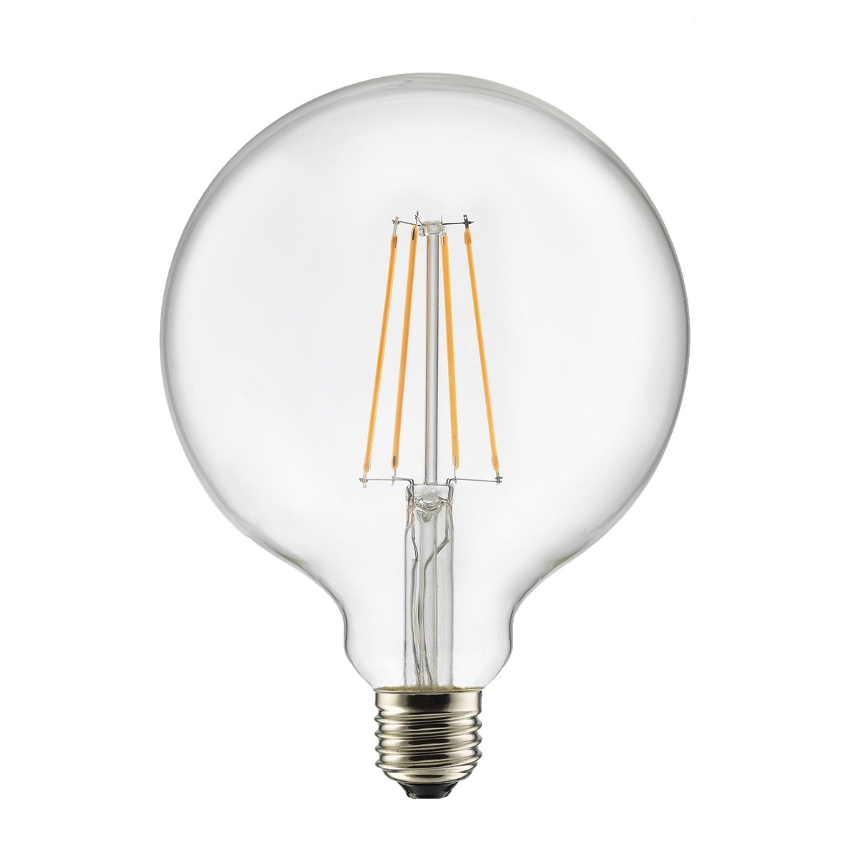 Lyspære E27 LED globe 125 Klar