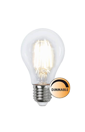 Lyspære LED filament 7 W dimbar E27 Normal - Klar - Globen Lighting