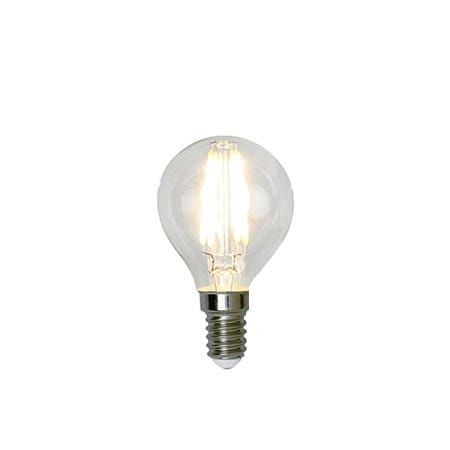 Lyspære LED filament Klot 3,2W dimbar E14, Klar Globen Lighting