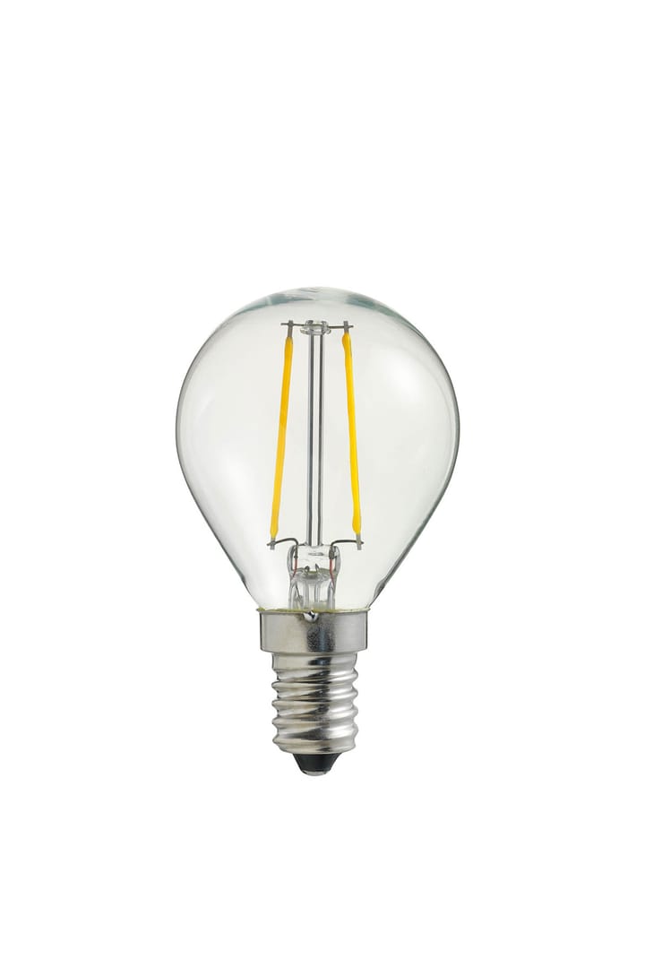 Lyspære LED filament Klot E14, Klar Globen Lighting