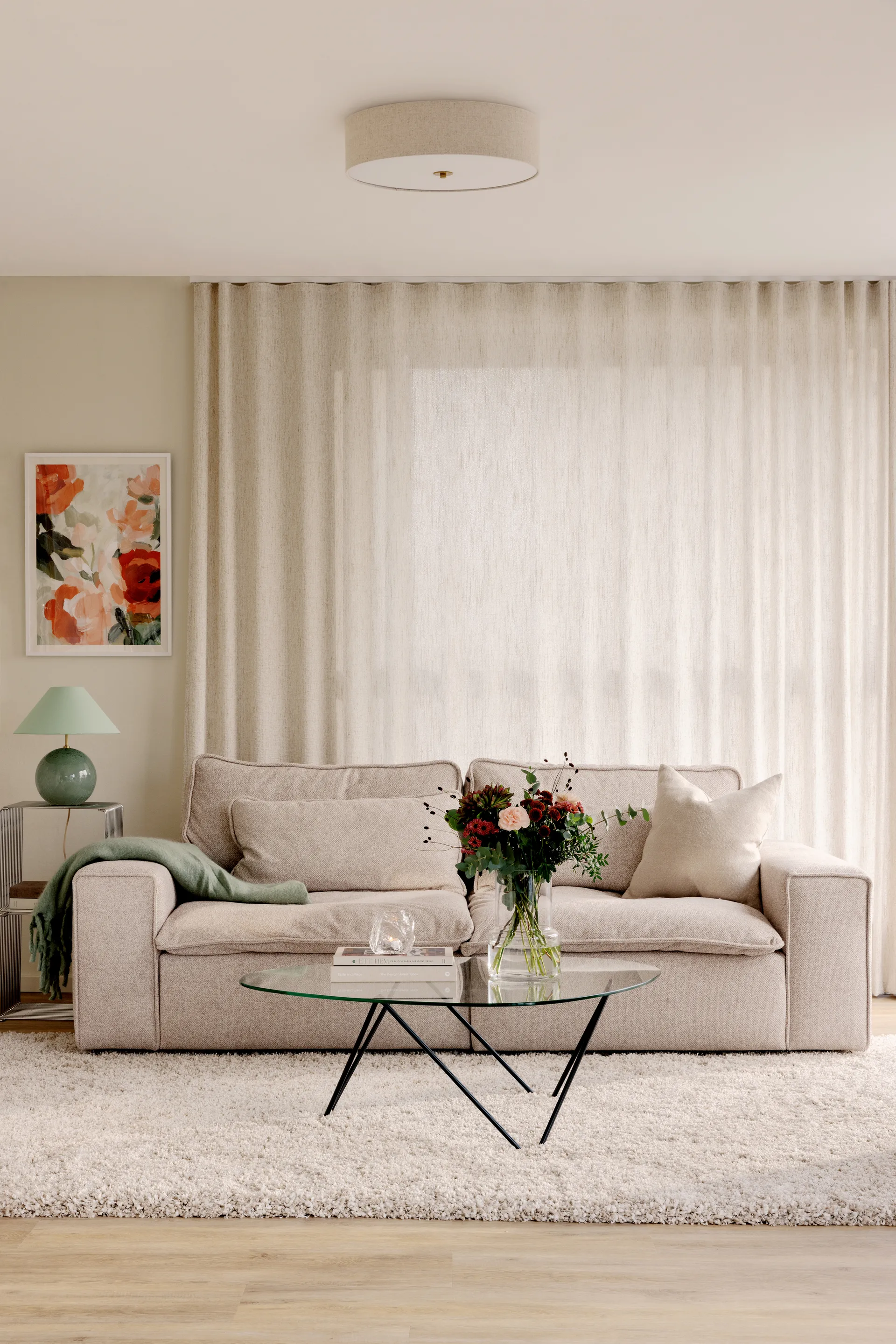 Noah 35 taklampe, Beige Globen Lighting