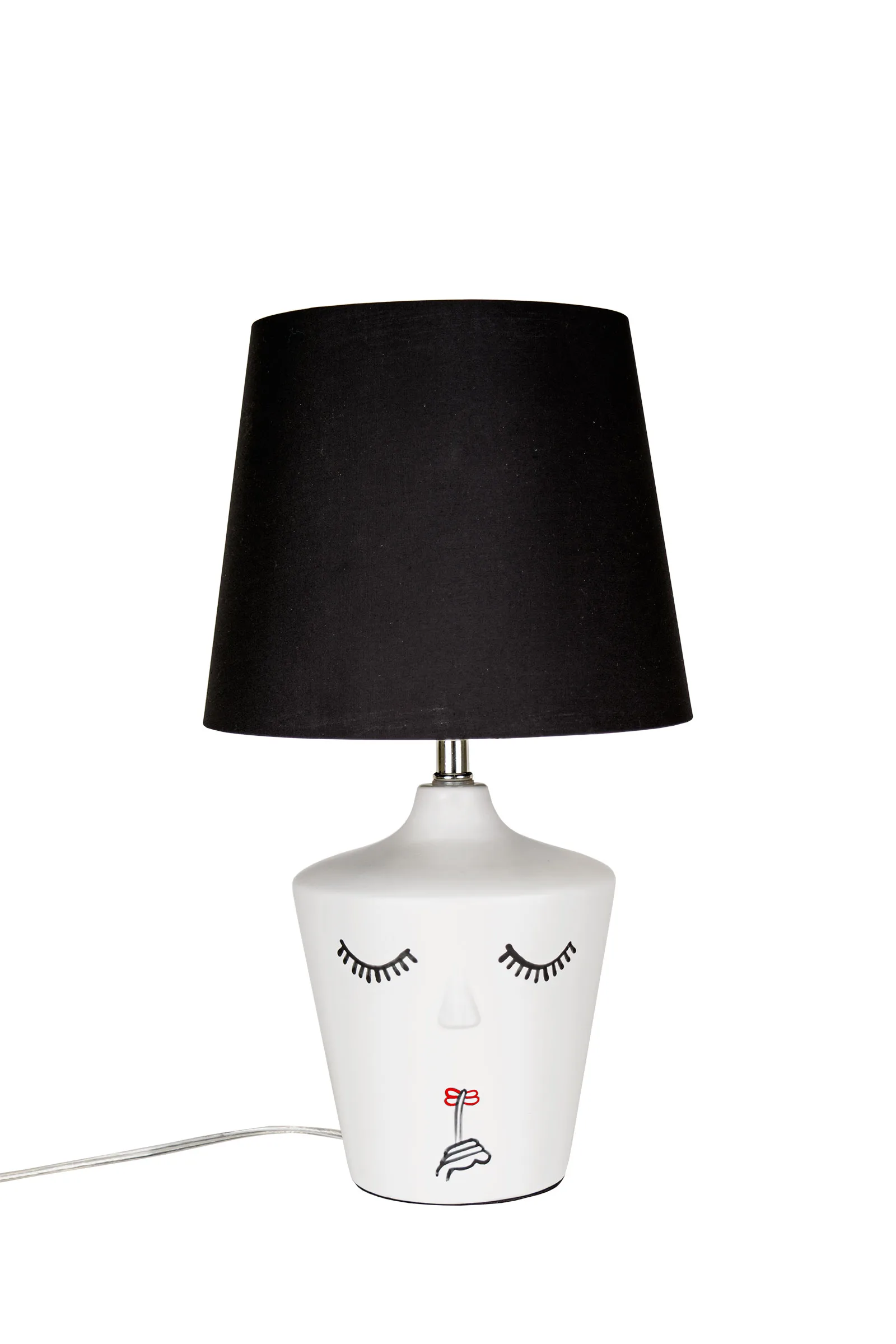 Nora bordlampe, Svart-hvitt Globen Lighting