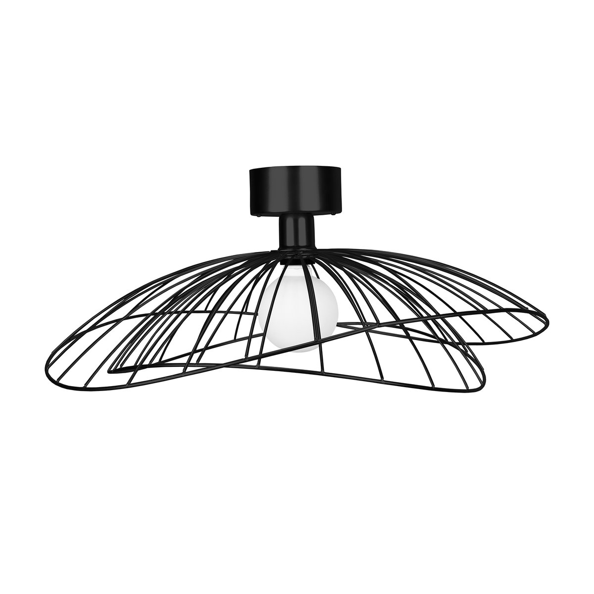 Globen Lighting - Ray 60 Vegg-/Taklampe Svart