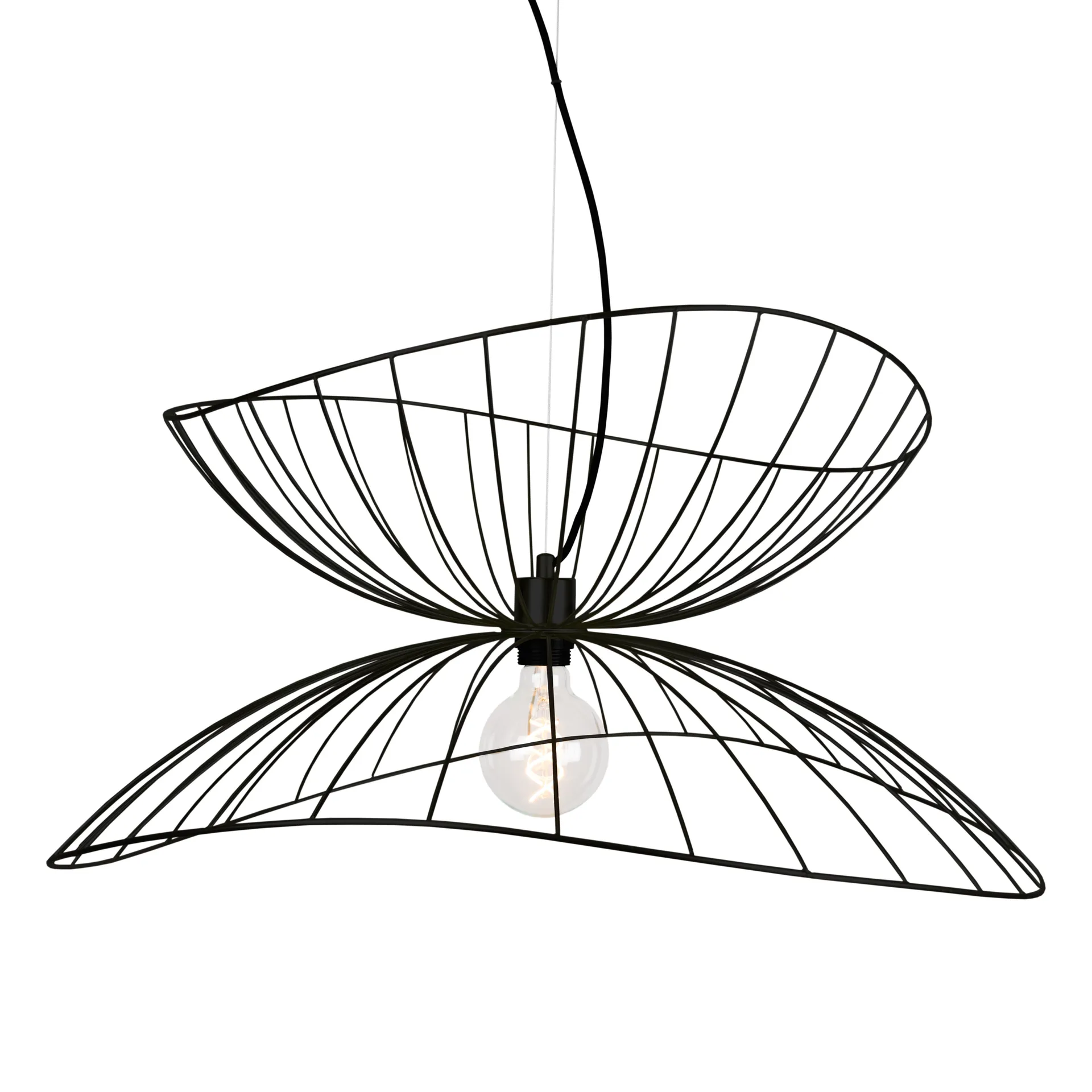 Ray taklampe Ø70 cm, svart Globen Lighting