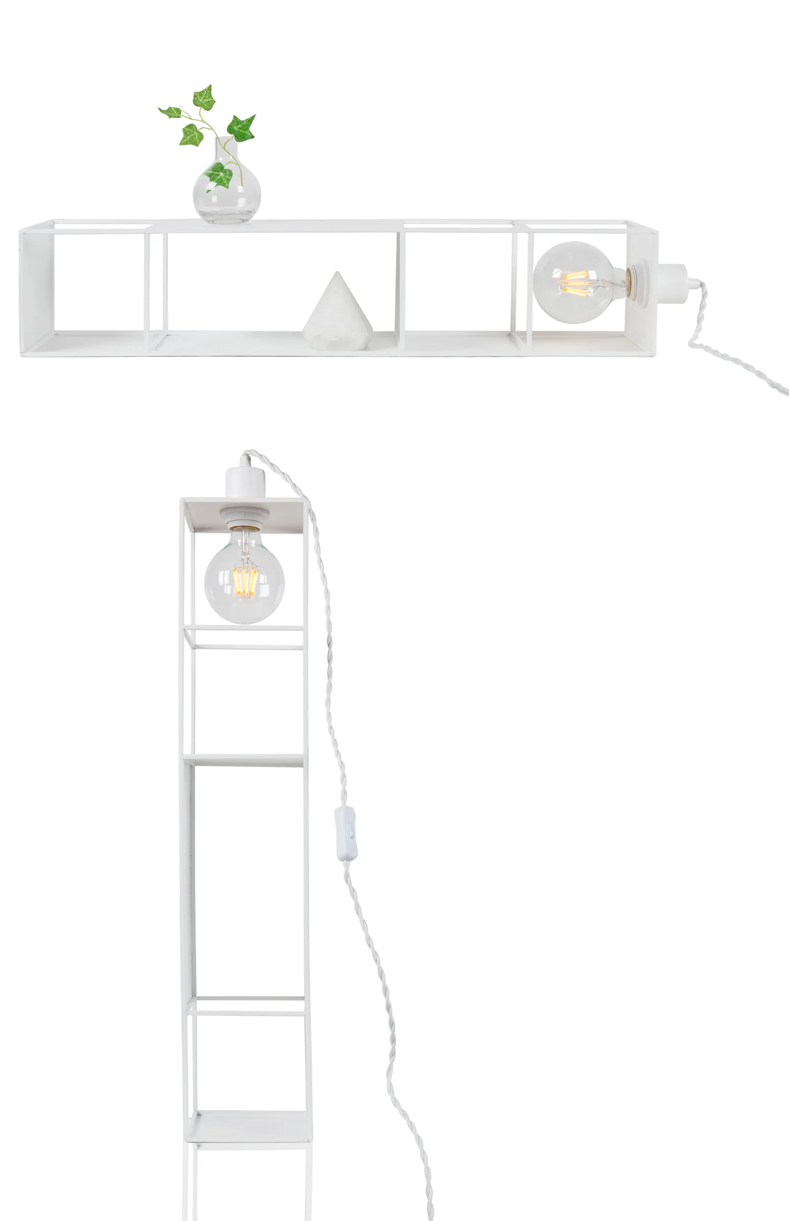 Shelfie Long vegglampe, Hvit Globen Lighting
