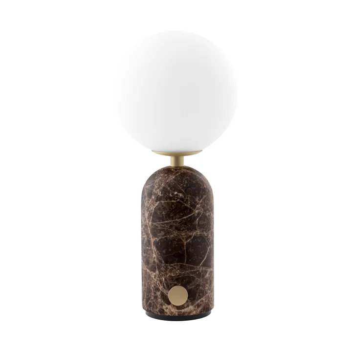 Torrano bordlampe portabel - Brun marmor, 27,5 cm - Globen Lighting