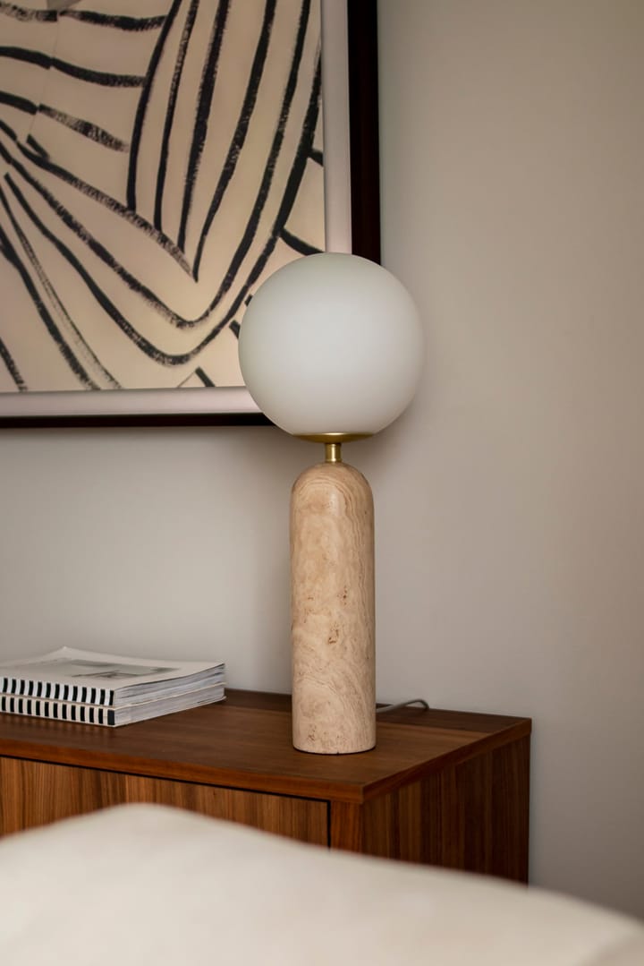 Torrano bordlampe, Travertin Globen Lighting