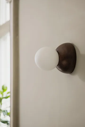 Torrano vegglampe/takplafond 13 cm - Brunbeiset eik - Globen Lighting