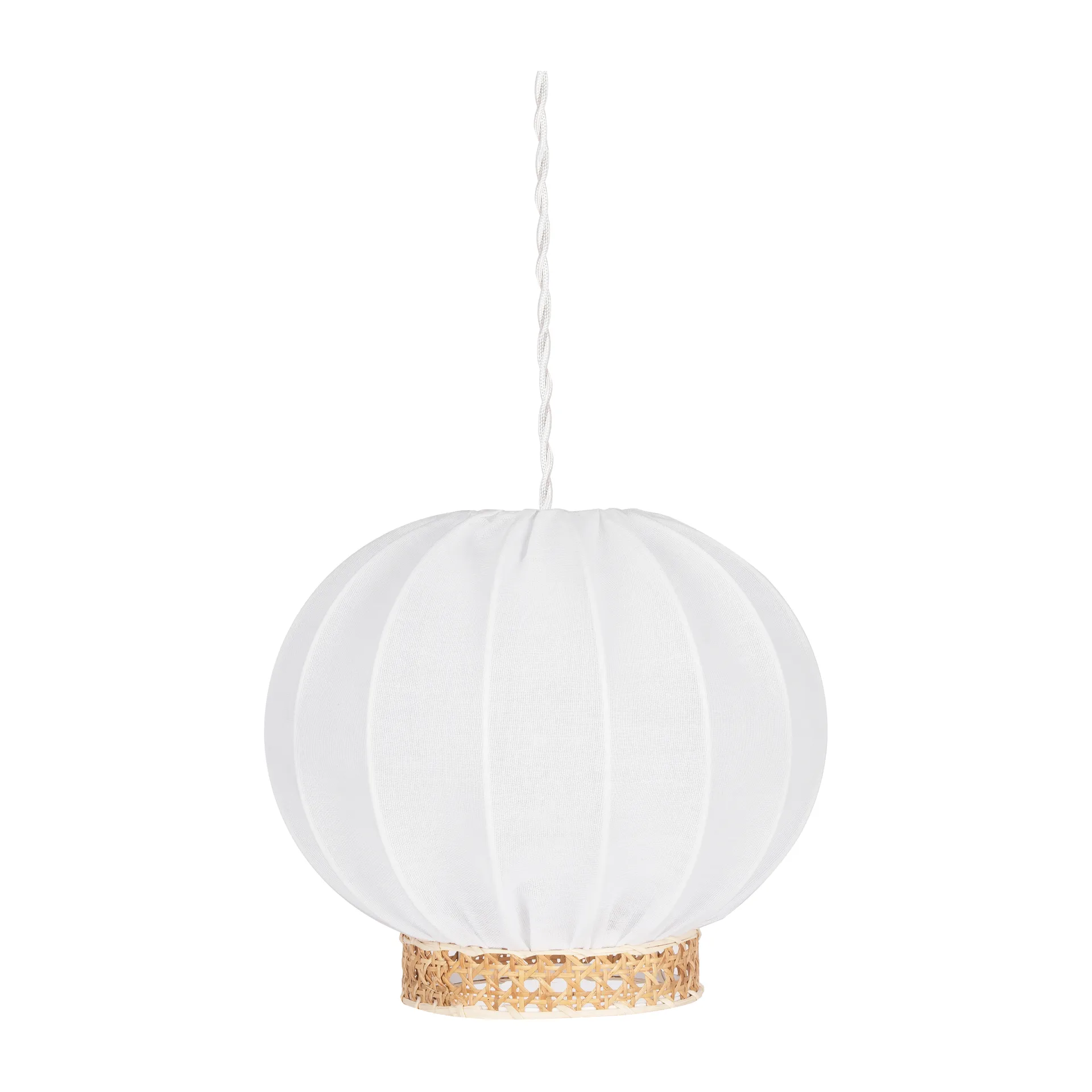 Yokohama pendel Ø 30 cm, Hvit-natur Globen Lighting