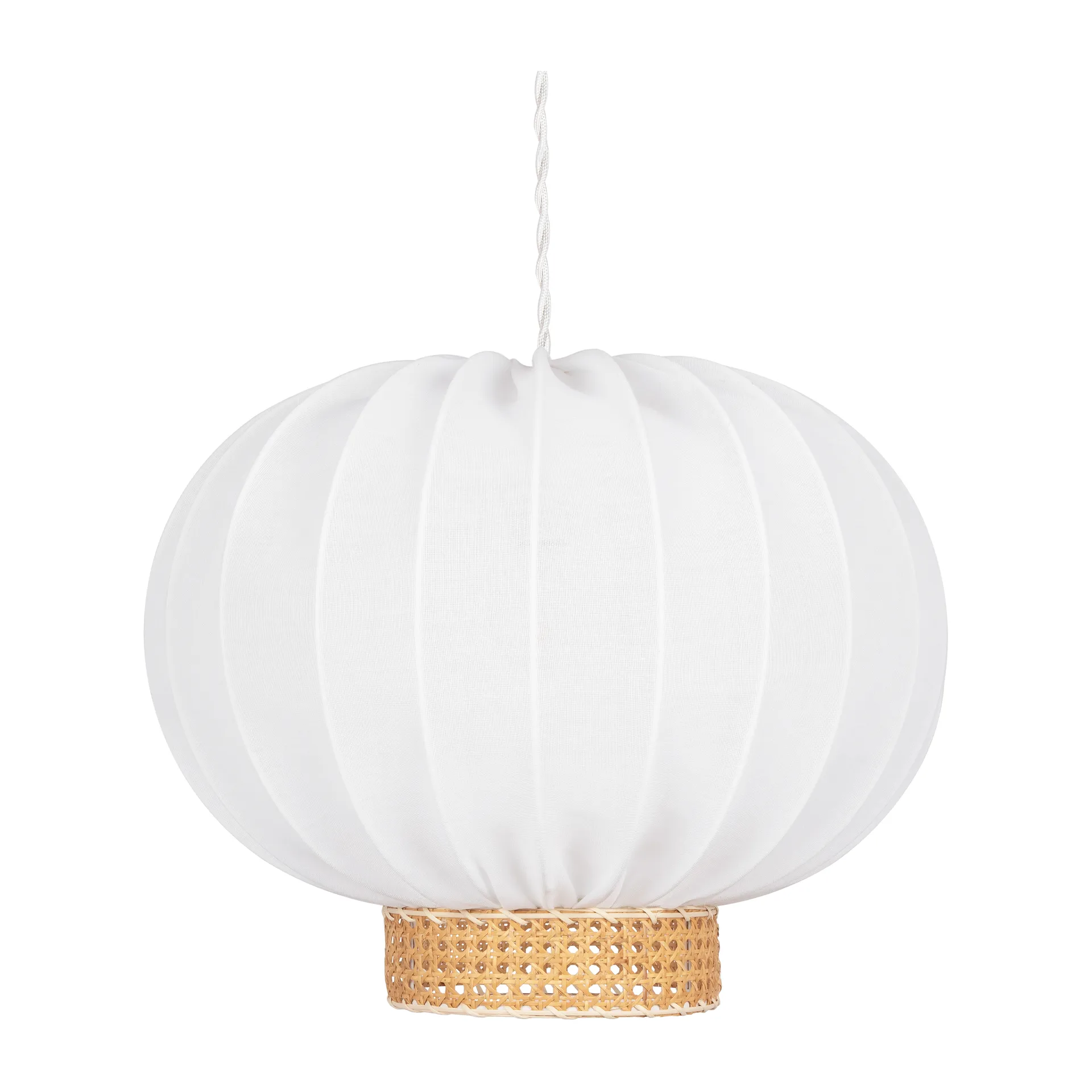 Yokohama pendel Ø 50 cm, Hvit-natur Globen Lighting